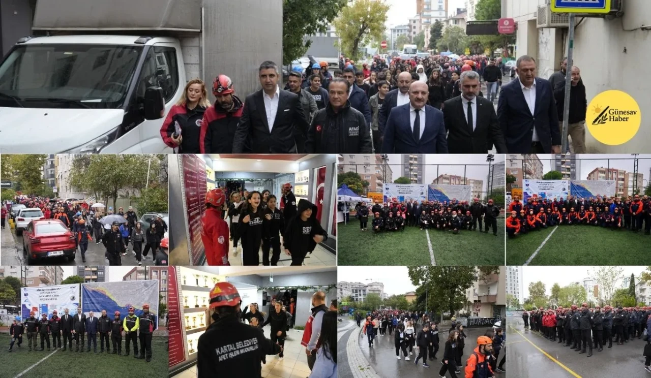 Kartal’da Tsunami Tatbikatı: Başkan Gökhan Yüksel Öğrencilerle Sahadaydı