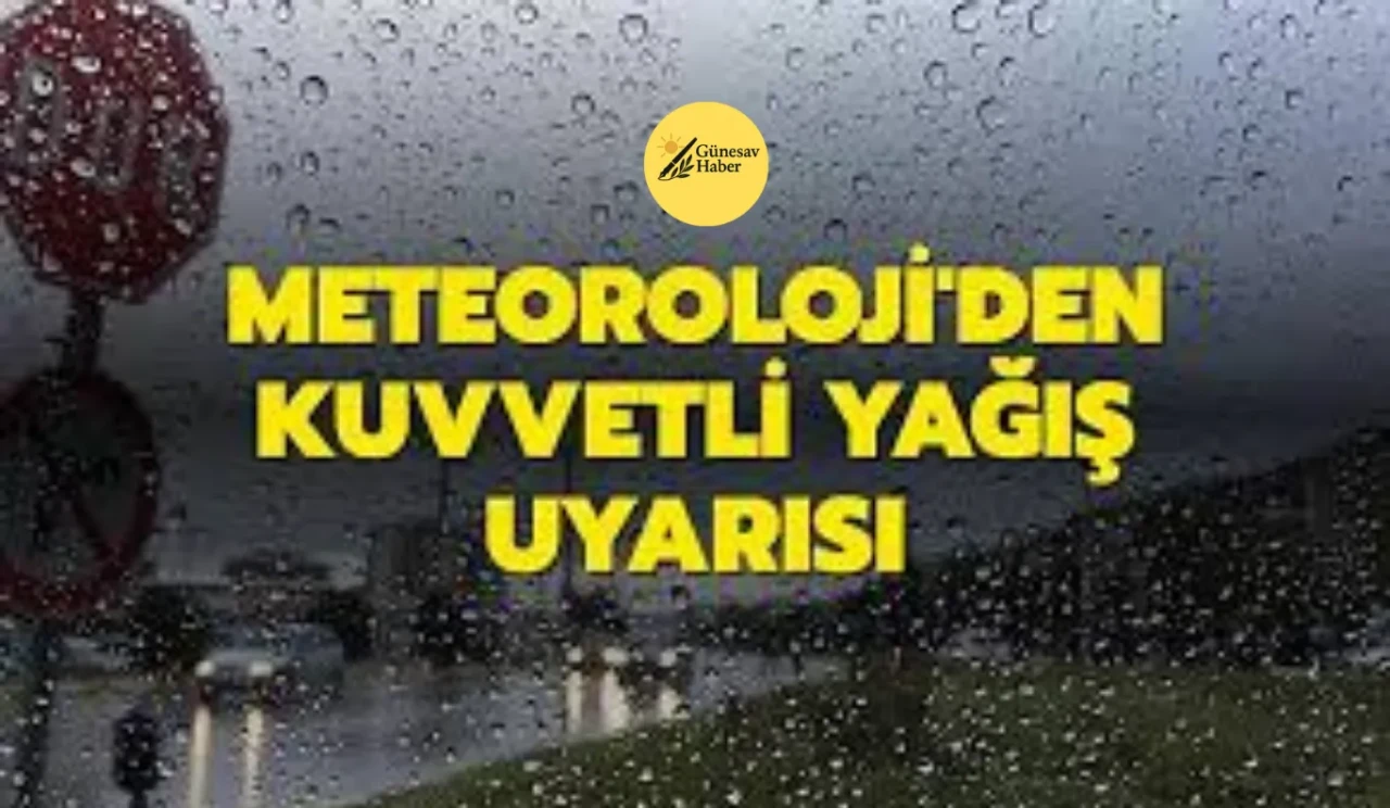 ☔ Meteoroloji Uyarısı:9 ile sağanak yağış uyarısı yapıldı.