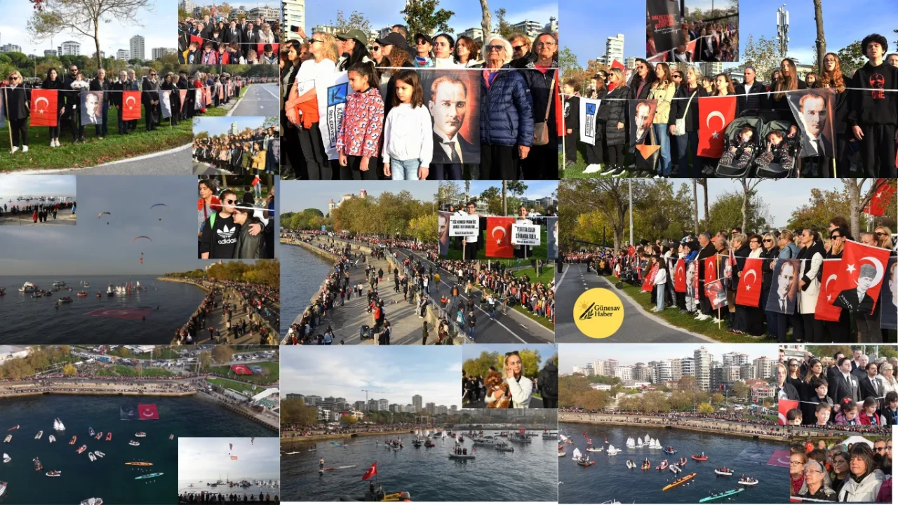 🇹🇷 KADIKÖY’DE BİNLERCE KİŞİ ATA’YA SAYGI ZİNCİRİ OLUŞTURDU