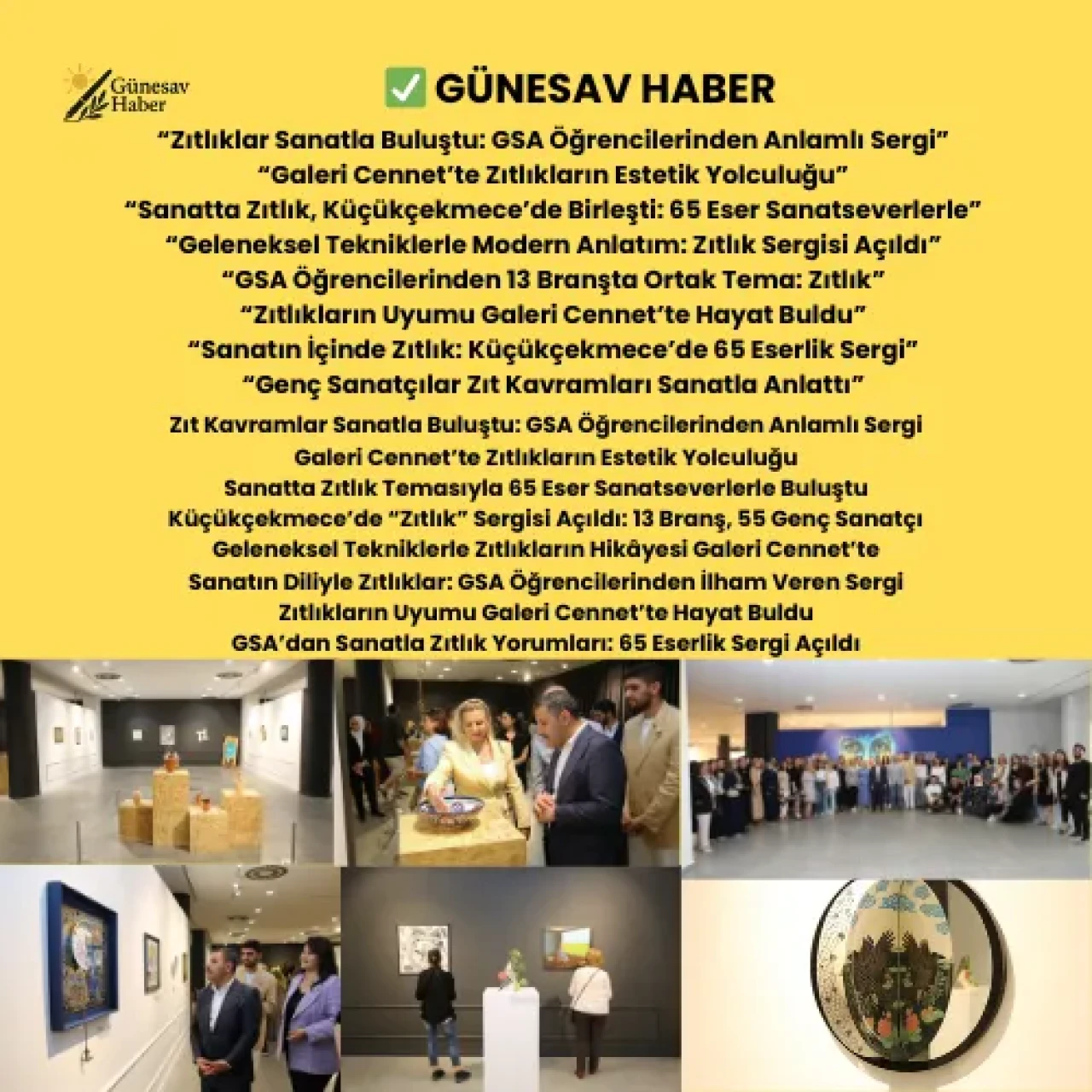 “Zıtlık” Temalı Sergi, Galeri Cennet’te Sanatseverlerin Beğenisine Sunuldu!