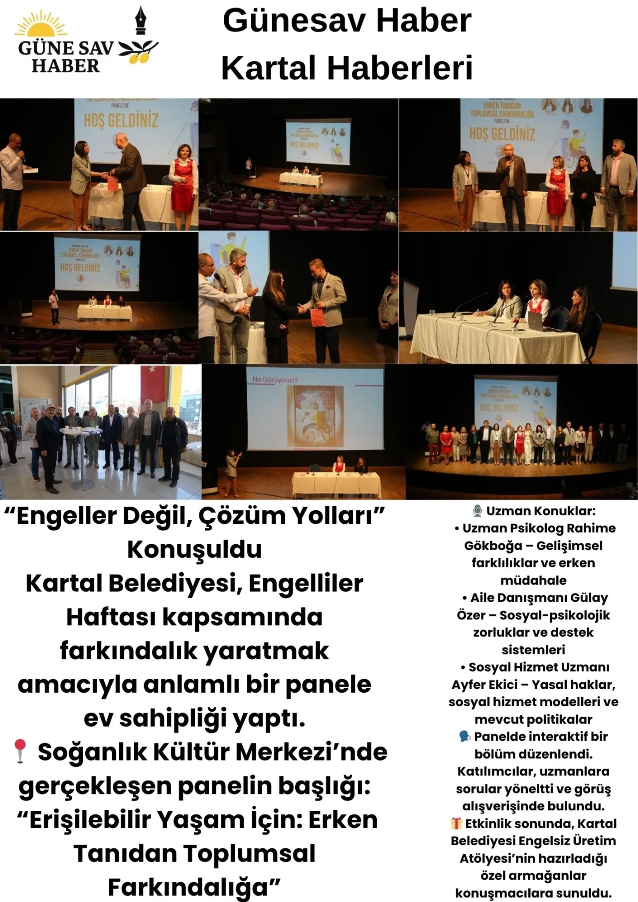 ♿ KARTAL’DA ENGELLİLER HAFTASI’NDA ANLAMLI PANEL