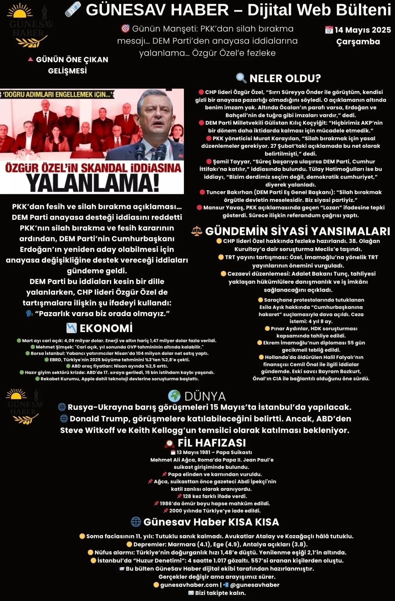 PKK’dan fesih ve silah bırakma açıklaması… DEM Parti anayasa desteği iddiasını reddetti