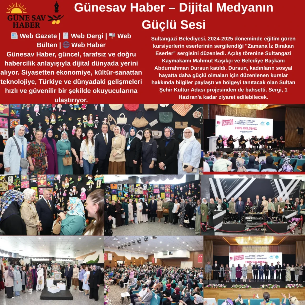 Sultangazi'deki Kadınların El Yapımı Eserleri "Zamana İz Bırakan Sanatlar" Sergisinde Sergilendi!