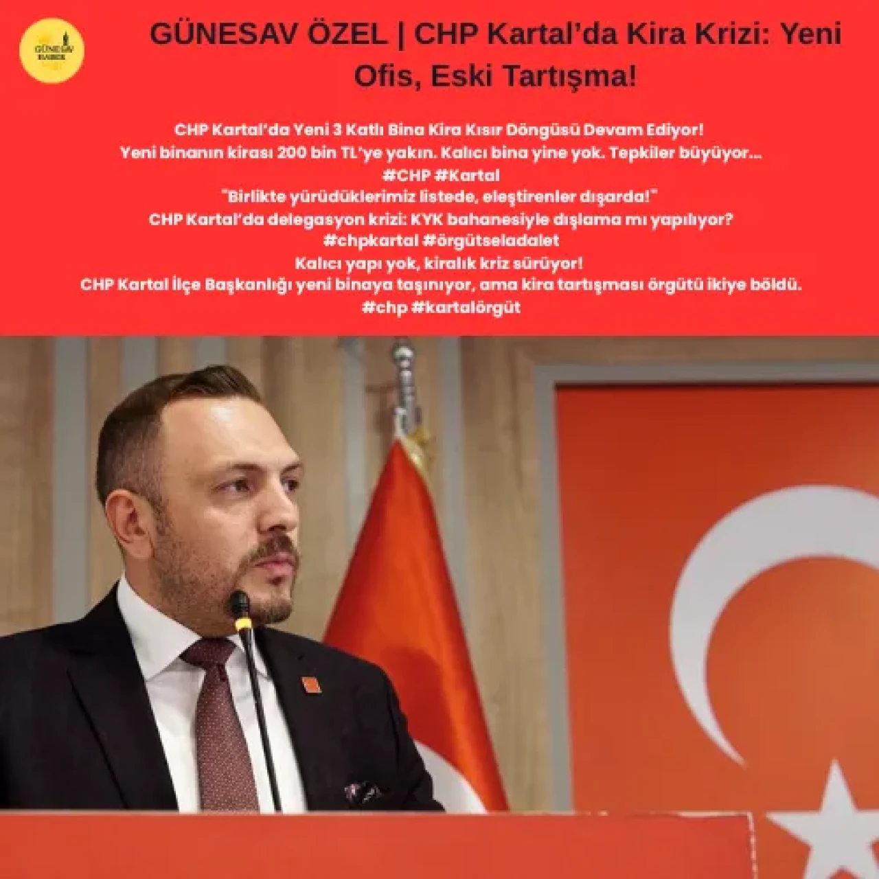 CHP Kartal'da Yeni Kiralık Ofis, Kira Tartışmalarını Alevlendiriyor!