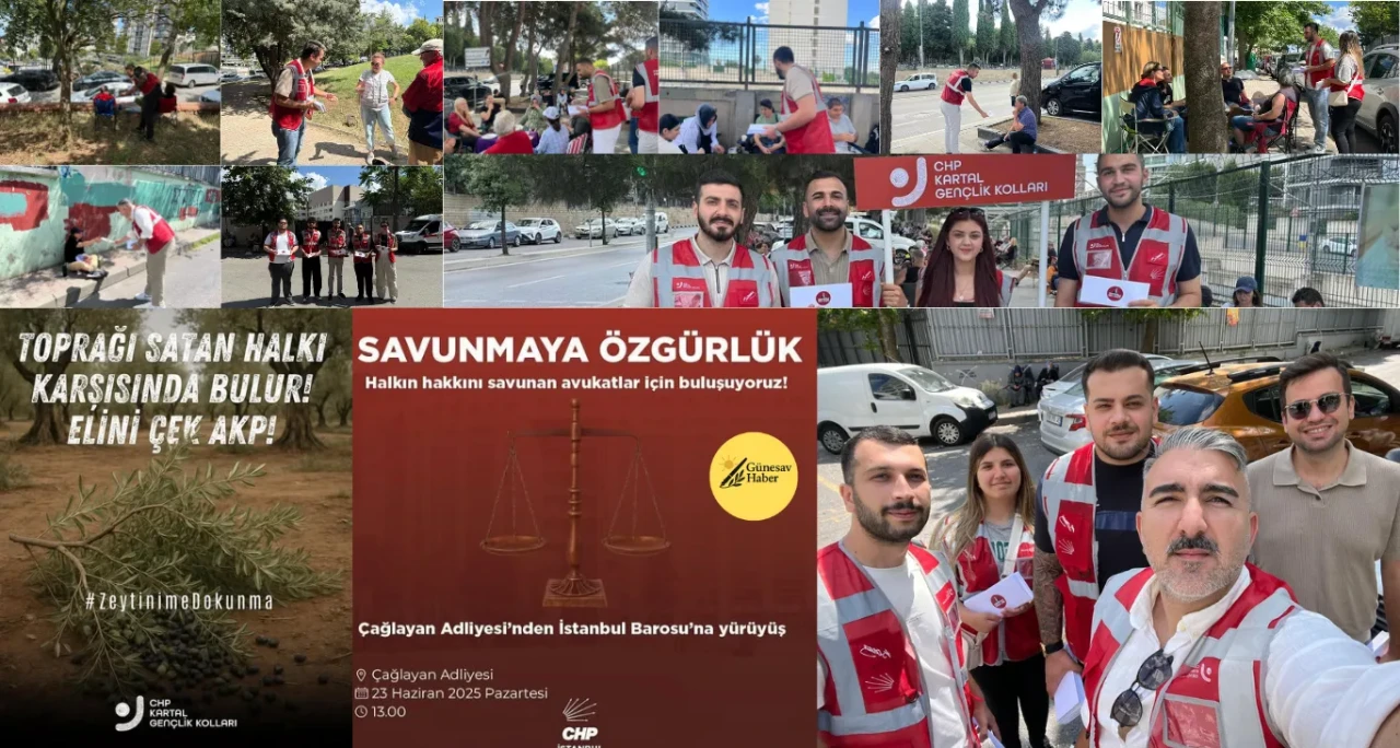 CHP Kartal'dan Savunmaya ve Geleceğe Destek: Hem Adalet İçin Yürüdüler Hem Öğrencilere Moral Verdiler