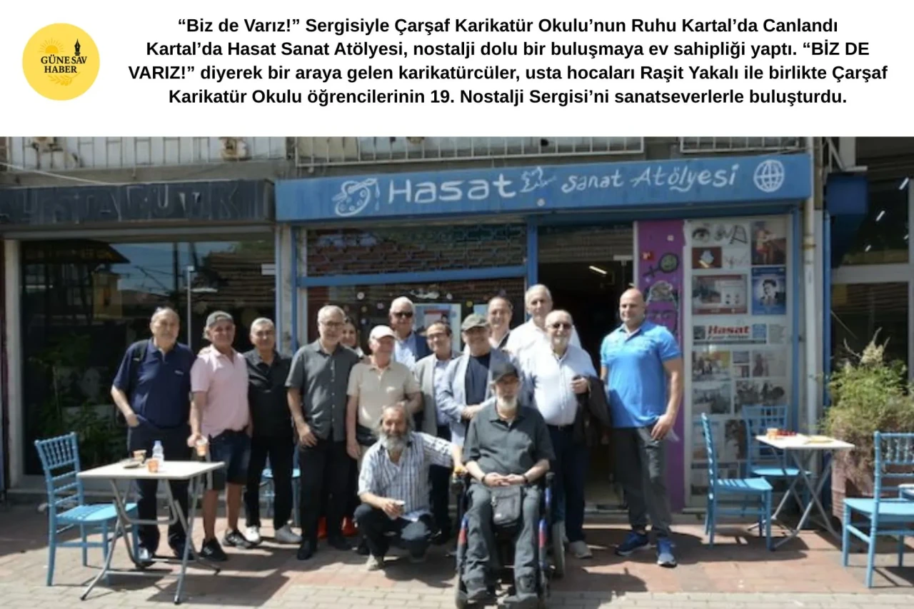 "Çarşaf Karikatür Okulu 'Biz de Varız!' Sergisi ile Kartal'da Sanatın Enerjisi Yeniden Hayat Buldu"