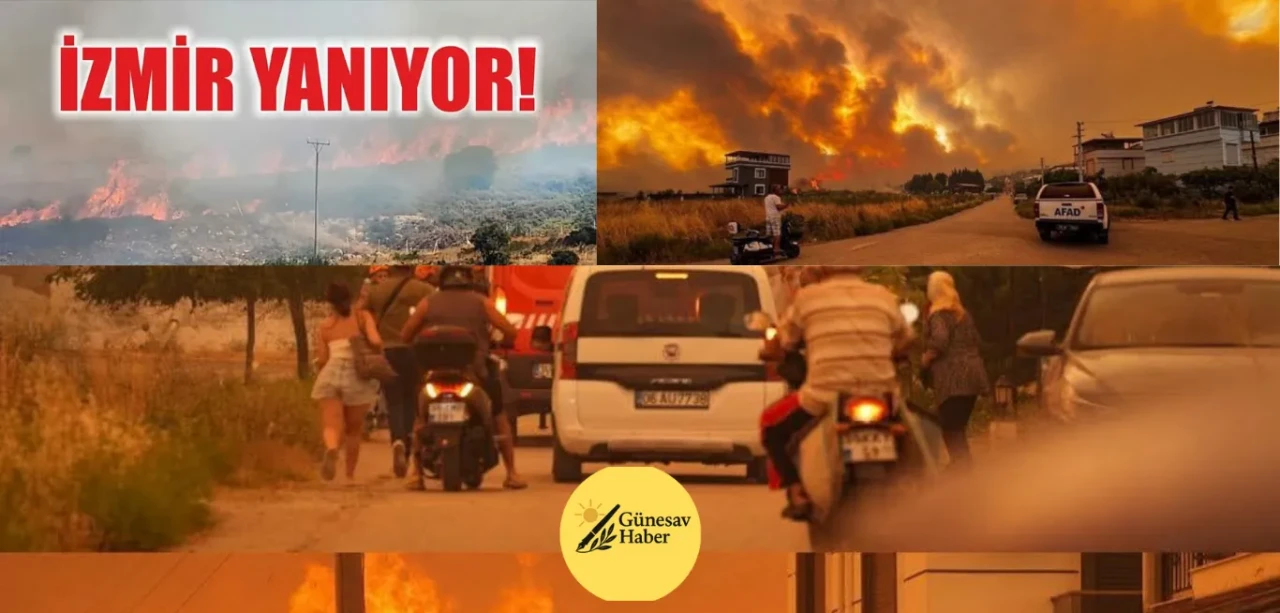 İzmir'de Orman Yangınları Tüm Şehri Tehdit Ediyor!
