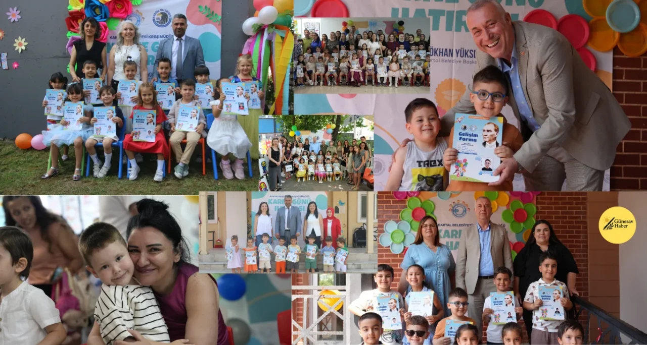 Kartal Belediyesi Kreşlerinde Karne Sevinci Yaşandı