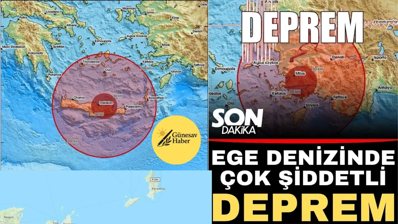 Datça'yı Sarsan 5.0 Büyüklüğündeki Deprem Halkı Tedirgin Etti!