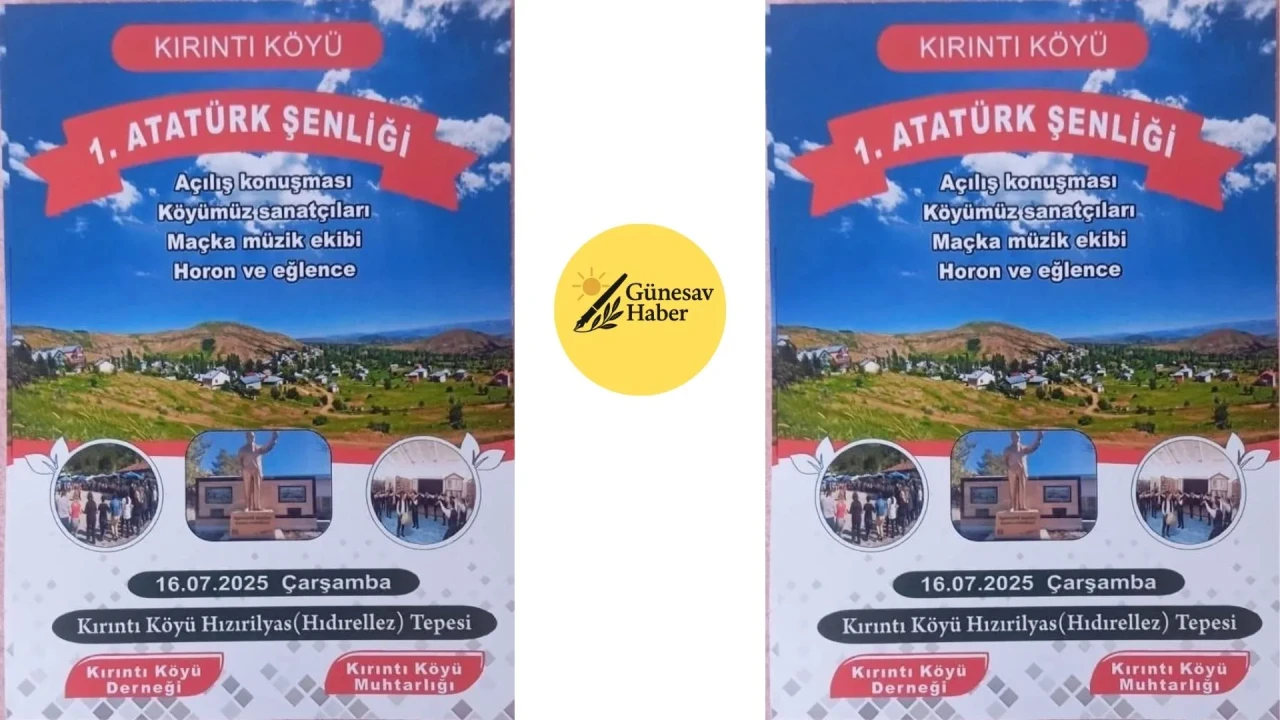 **Kırıntı Köyü'nde Tarihi İlk Atatürk Şenliği Büyük Bir Coşkuyla Gerçekleşiyor!**