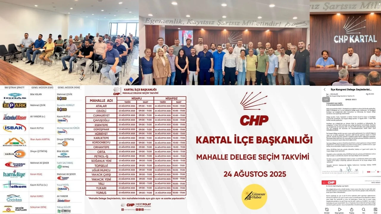 📰 KARTAL’DA SEÇİM ÖNCESİ SİYASİ SATRANÇ!