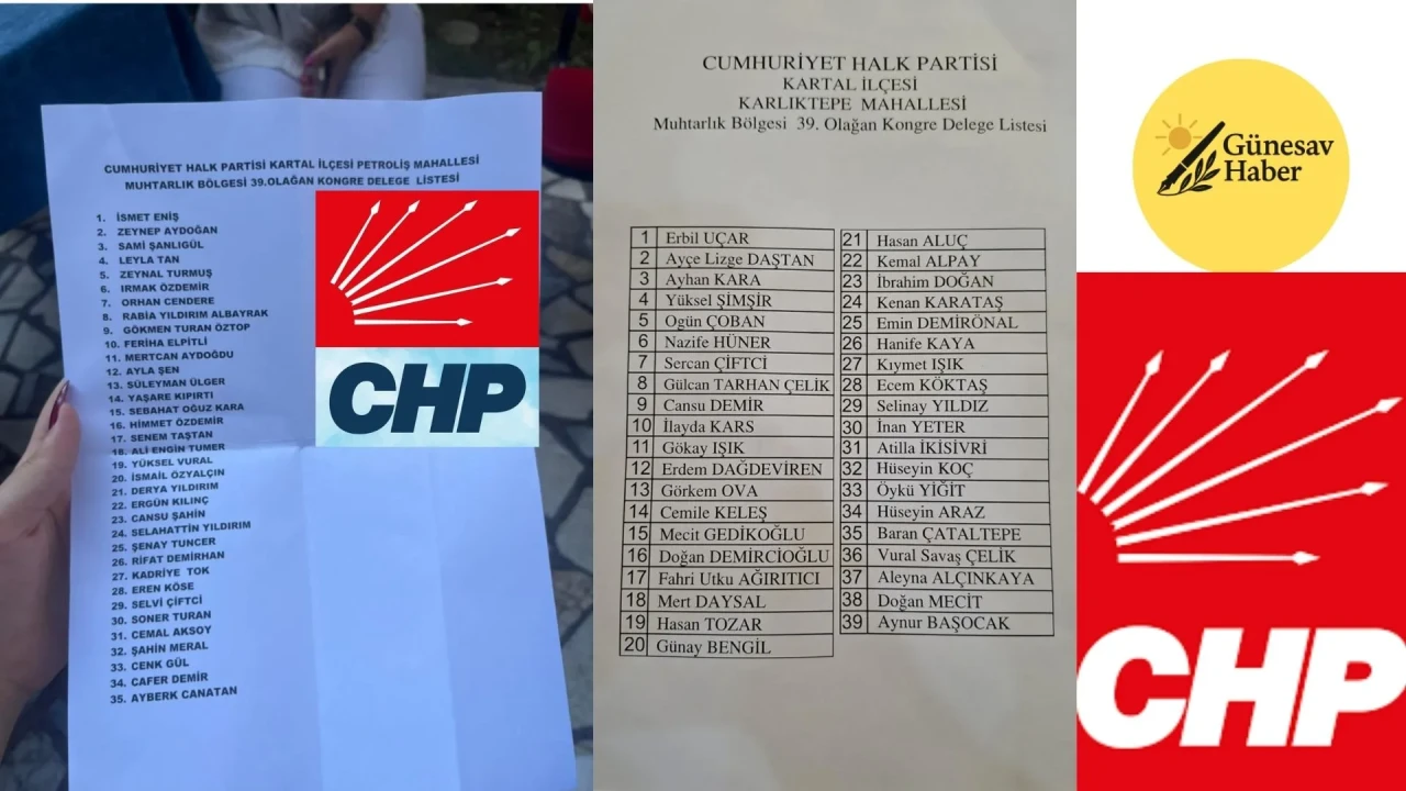 Kartal’da CHP Delege Seçimlerinde Beyaz Liste Öne Çıktı