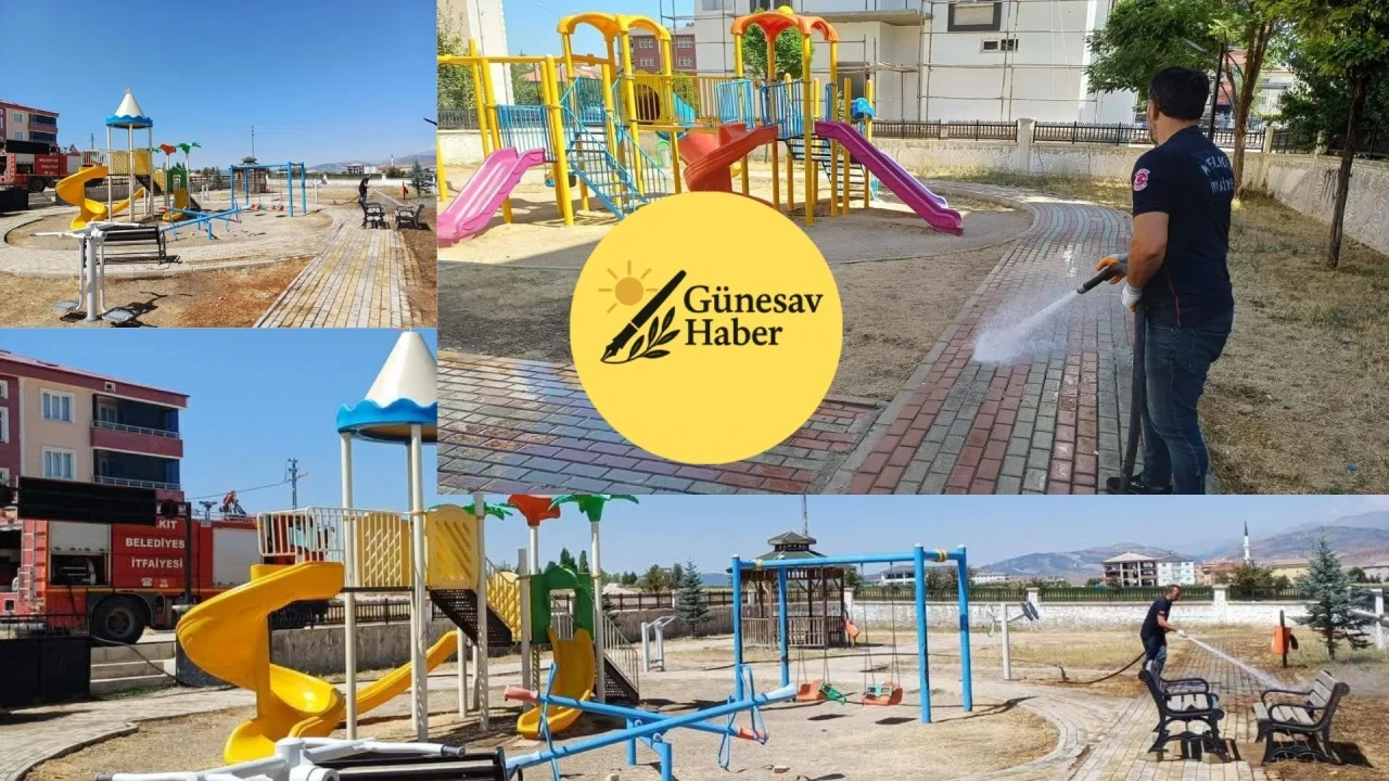 Kelkit’te Parklar ve Duraklar Düzenli Olarak Yıkanıyor
