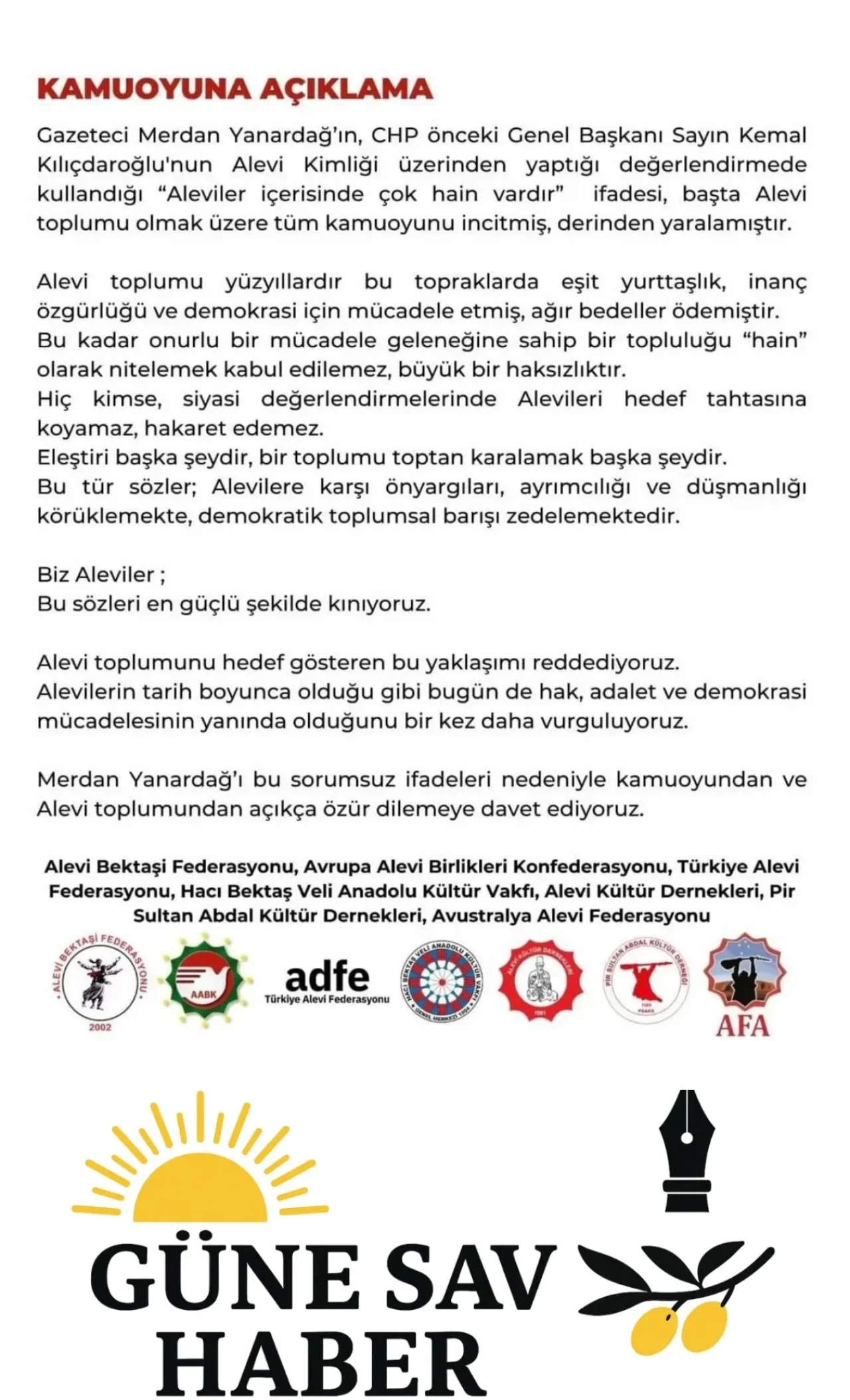 📌 Alevi Kurumlardan Merdan Yanardağ’a Sert Tepki: “Alevilerin Çok Haini Vardır” Sözleri Gündem Oldu