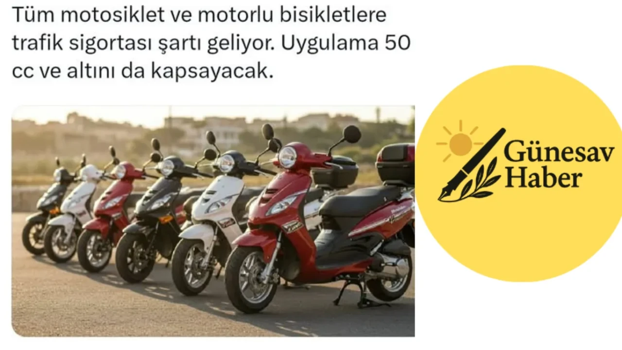 Tüm Motosiklet ve Motorlu Bisikletlere Trafik Sigortası Zorunluluğu Geliyor!