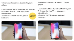Telefonlara internetsiz ve ücretsiz TV yayını geliyor.