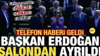 Cumhurbaşkanı Erdoğan, Memur-Sen Programında Telefon Görüşmesi Nedeniyle Salondan Ayrıldı