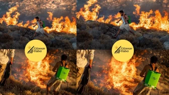 Çeşme'de Gençten Kahramanlık Örneği: Yangına İlaçlama Makinesiyle Su İle Müdahale Etti!