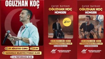 Sultangazi’de 30 Ağustos Zafer Bayramı Oğuzhan Koç Konseri ile Kutlanacak