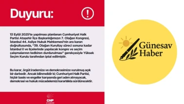 SON DAKİKA: CHP Ataşehir Kongresi Yüksek Mahkeme Kararıyla İptal Edildi
