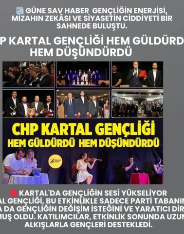 Gençliğin enerjisi, mizahın zekâsı ve siyasetin ciddiyeti tiyatro sahnesinde buluştu.