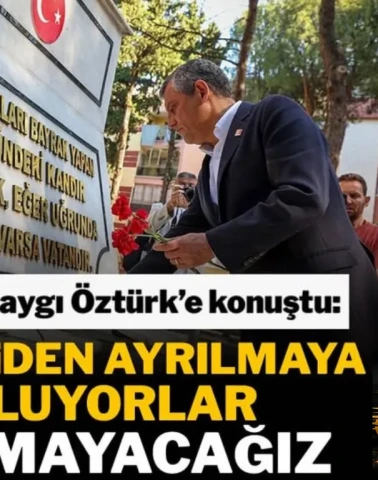 🔴  “BİZİ CHP’DEN AYIRAMAZLAR” MESAJI: ÖZEL'DEN DİKKAT ÇEKEN ÇIKIŞ