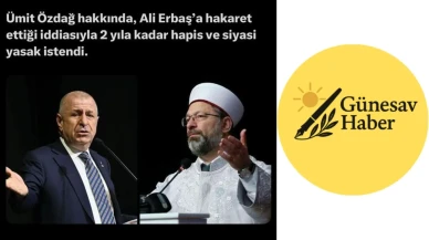 Ümit Özdağ’a Ali Erbaş’a Hakaret Suçlaması: 2 Yıl Hapis ve Siyasi Yasak İsteniyor!