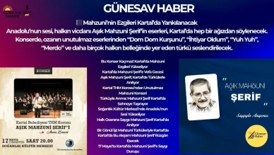 Kartal’da Mahzuni Şerif’e Vefa Gecesi