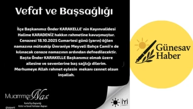 🕊️ İYİ Parti Kartal İlçe Başkanı Önder Karakelle’nin Değerli Kayınvalidesi Vefat Etti