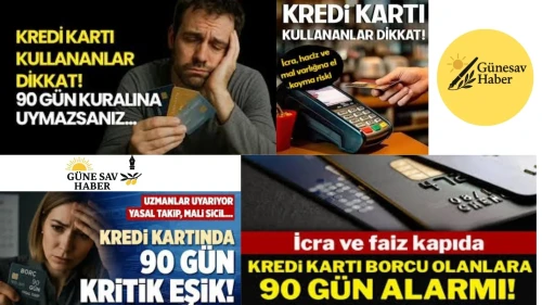 📰 90 Günü Aşan Kredi Kartı Borçlarına Haciz ve Yasal Takip Uyarısı!