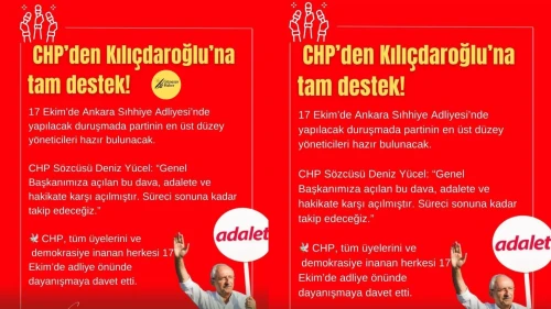 📢 CHP’den Kılıçdaroğlu’na Tam Destek!