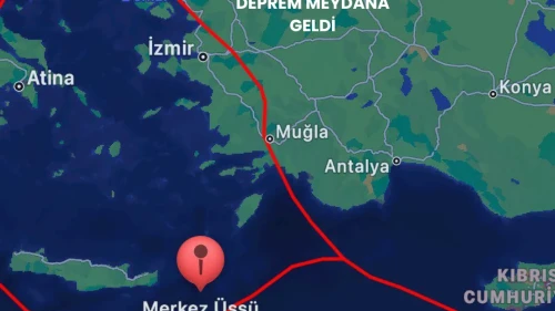 Akdeniz'de 6.0 Büyüklüğünde Deprem Meydana Geldi