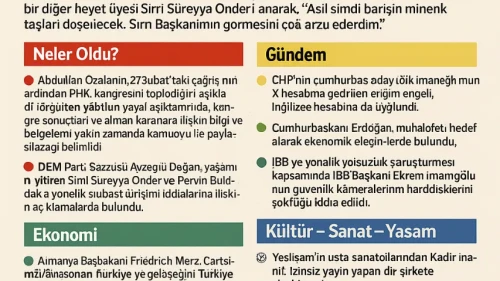 GüneSav Haber Bülteni – Barış Sinyali mi? PKK Kongresinden Beklenen Açıklama Geldi
