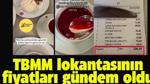 Meclis Lokantası'nda 226 Lira Hesap Şoku