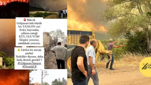 **Bilecik'te Meydana Gelen Tehlikeli Yangın Paniğe Neden Oldu**