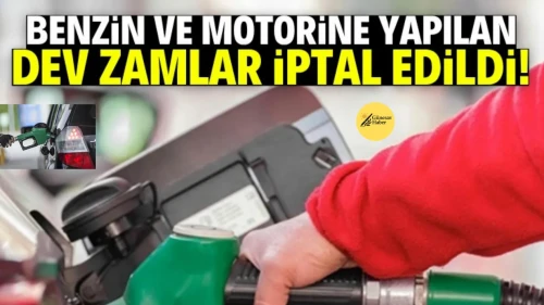 Benzin ve motorin fiyat artışları geri çekildi! İşte yapılan indirim oranı