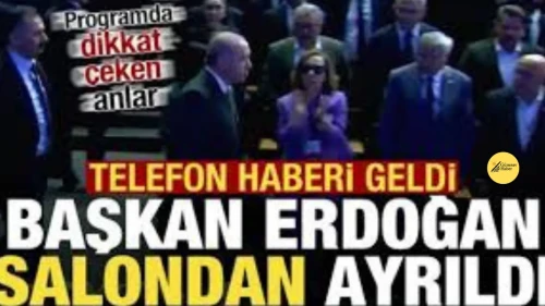 Cumhurbaşkanı Erdoğan, Memur-Sen Programında Telefon Görüşmesi Nedeniyle Salondan Ayrıldı