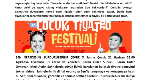 Kadıköy'de Küçükler İçin Yaz Eğlencesi: Tiyatro Festivali Kapılarını Açıyor!