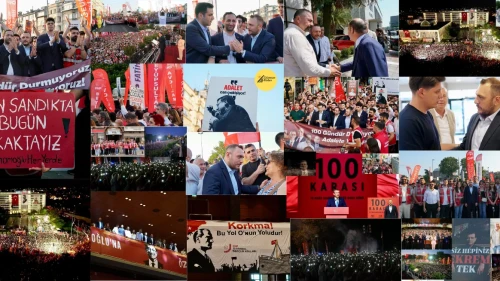 "Saraçhane'de Adalet ve Demokrasi İçin 100 Günlük Mücadele Kutlandı!"