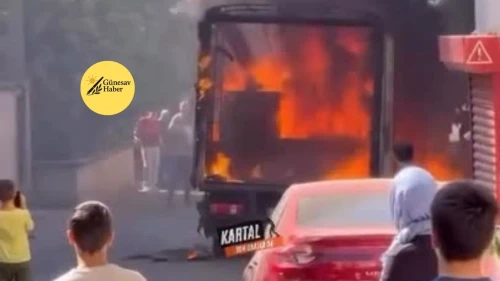 **Kartal’da Kamyonetteki Yangın, Vatandaşları Tedirgin Etti**