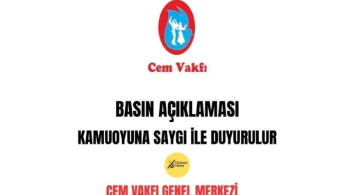 "Cem Vakfı'ndan Kritik Talepler: Cemevleri İbadethane Statüsü Kazansın, Alevi Önderler Kamu Görevlisi Olsun!"