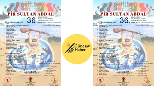 🌹 36. Pir Sultan Abdal Geleneksel Anma Etkinlikleri Sivas’ta Gerçekleşiyor 🌹