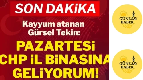 🟢 Son Dakika: Gürsel Tekin “Pazartesi İstanbul İl Binasına Geleceğim”