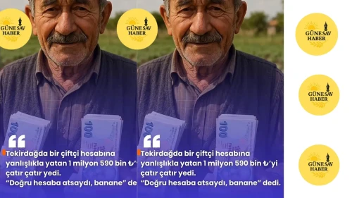 Tekirdağ’da Çiftçinin Hesabına Yanlışlıkla 1,59 Milyon TL Yatırıldı