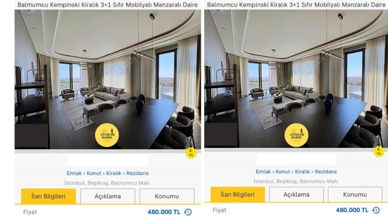 Kira Kriziyle Boğuşurken, Aylık 480 Bin TL’ye Daireler Kiralanıyor