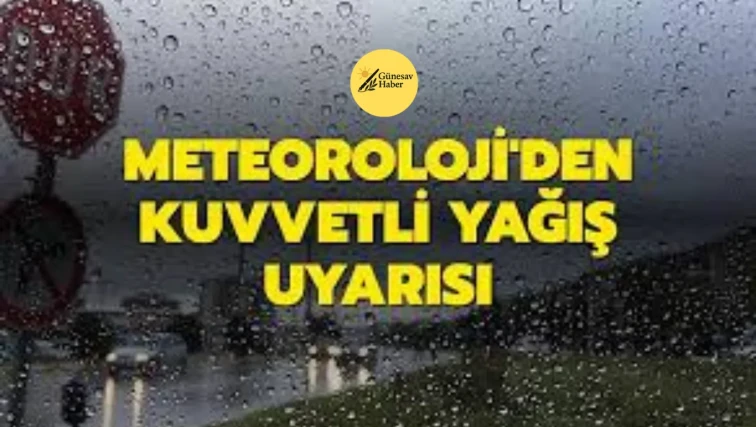 ☔ Meteoroloji Uyarısı:9 ile sağanak yağış uyarısı yapıldı.