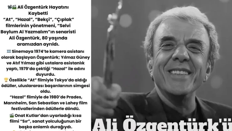 📽️🎬 Ali Özgentürk Hayatını Kaybetti