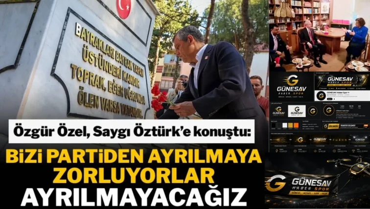 🔴  “BİZİ CHP’DEN AYIRAMAZLAR” MESAJI: ÖZEL'DEN DİKKAT ÇEKEN ÇIKIŞ