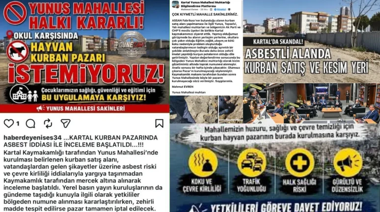 SON DAKİKA | Kurban Pazarı Tartışmalarında Yeni Açıklama: “Asbest İddiası Temiz Çıktı”