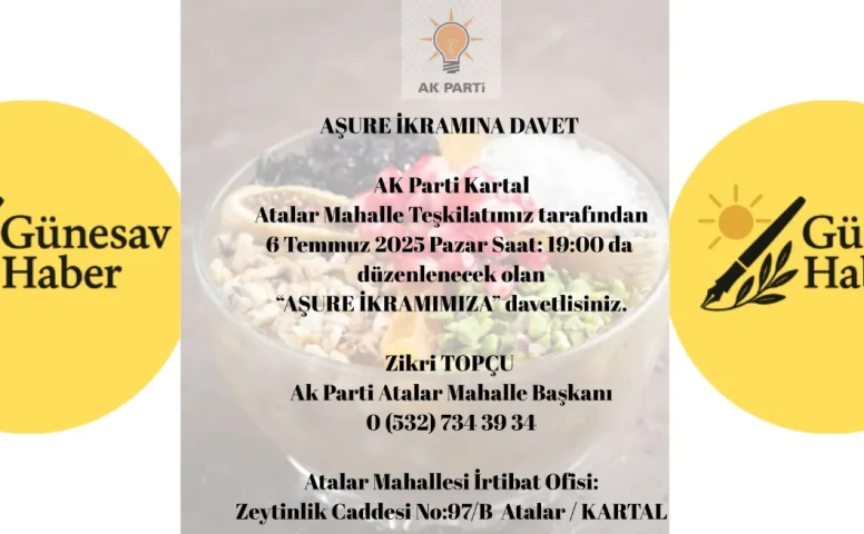 Aşure Hayrı'na Katılmaya Davetlisiniz!